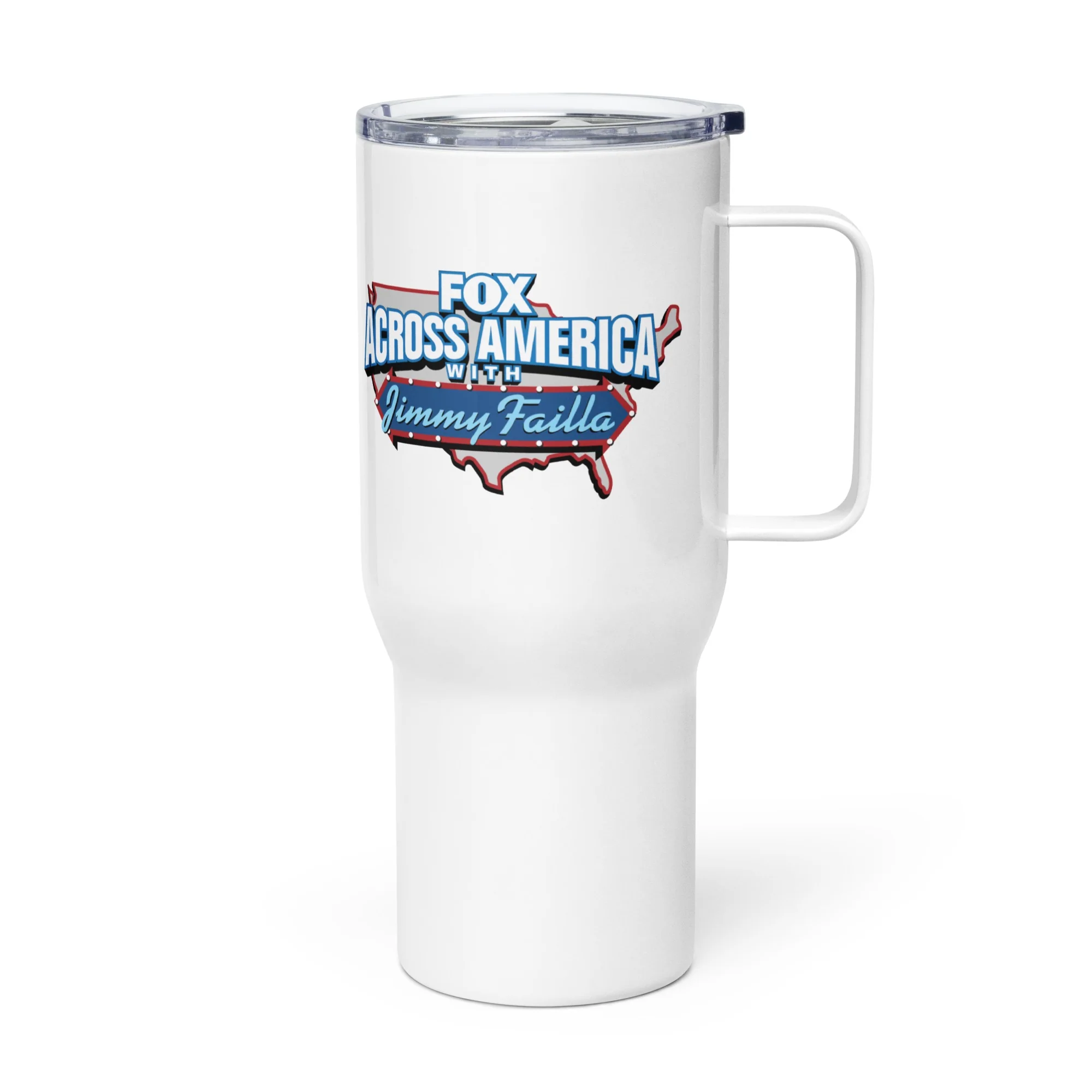 FOX Across America with Jimmy Failla Travel Mug with Handle - Image 3