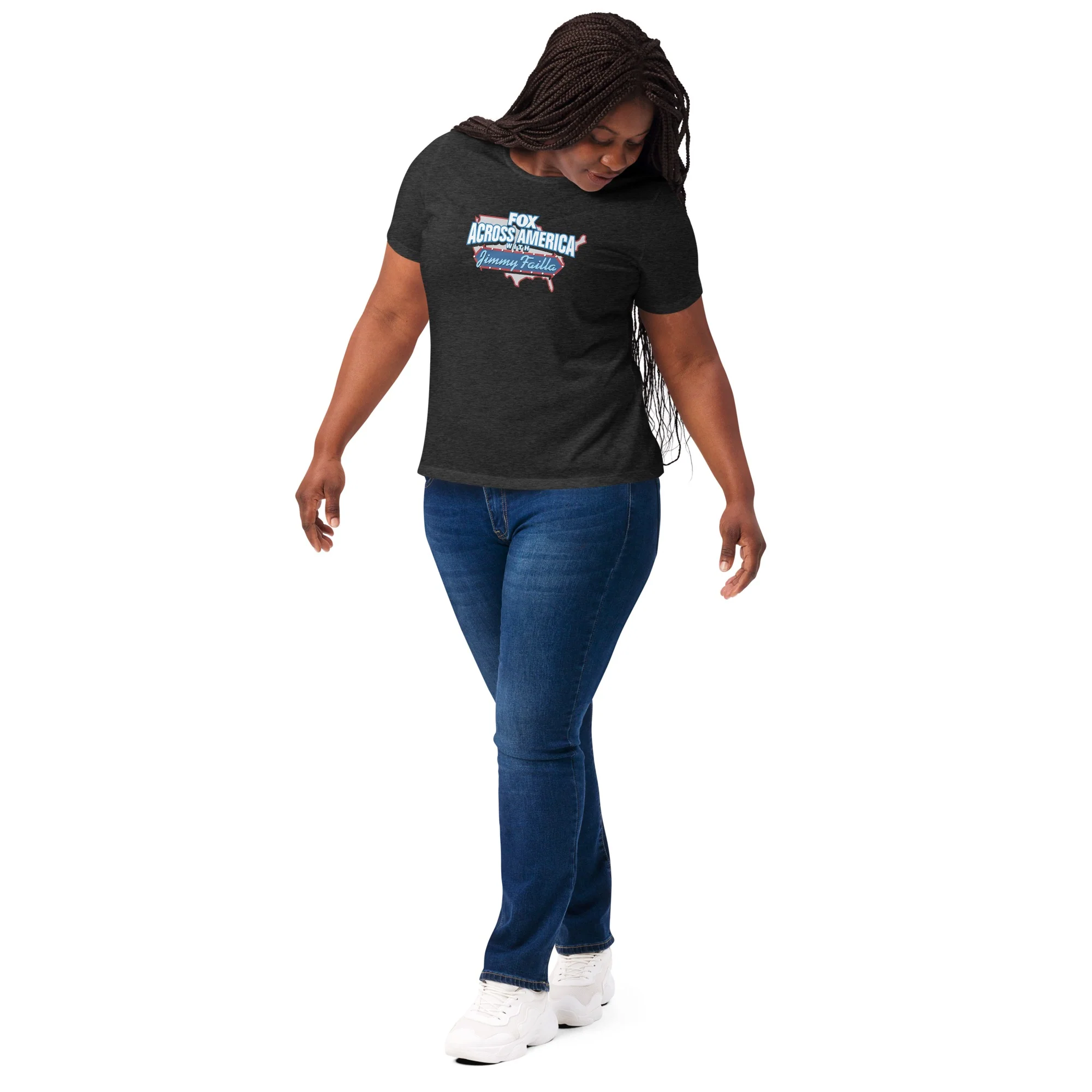 FOX Across America with Jimmy Failla Womens Tri-Blend T-Shirt - Image 5