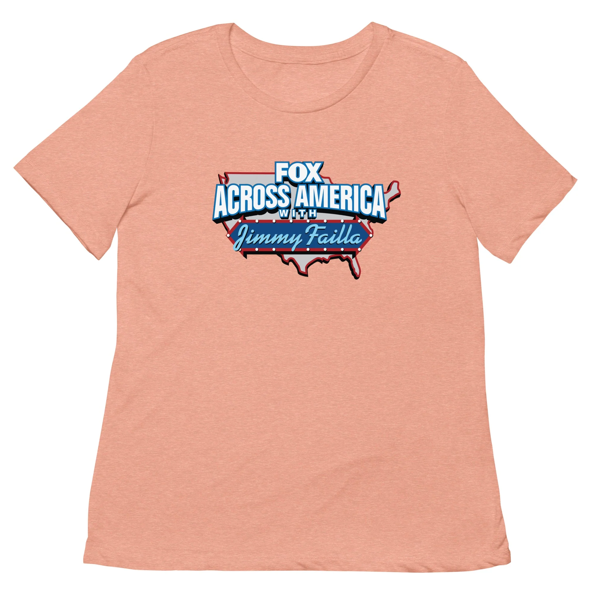 FOX Across America with Jimmy Failla Womens Tri-Blend T-Shirt - Image 6