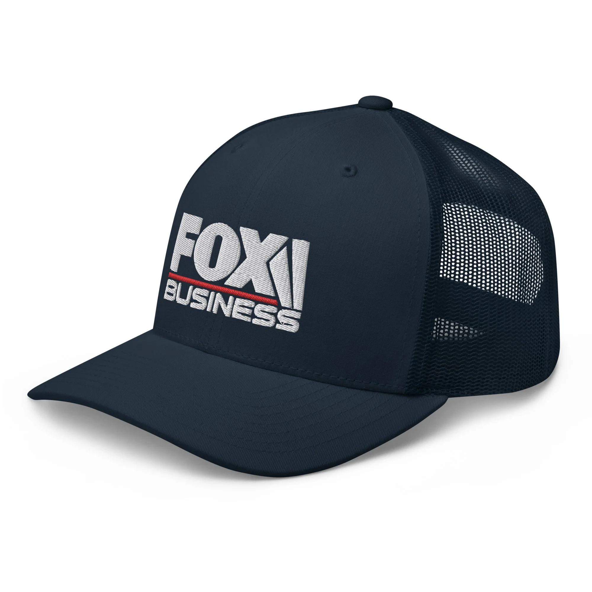 FOX Business Logo Embroidered Retro Trucker Hat - Image 6