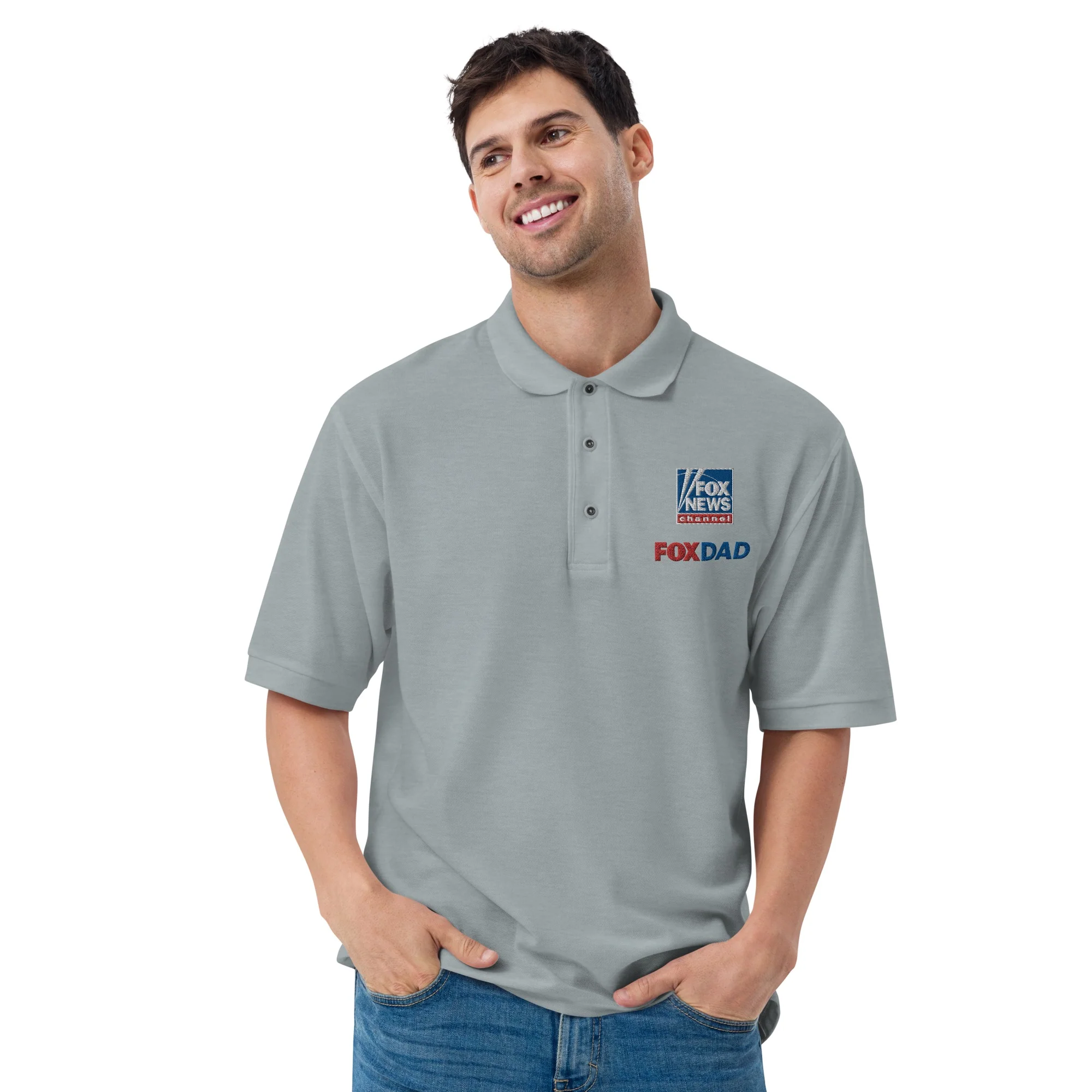 FOX News Dad Embroidered Polo Shirt - Image 3