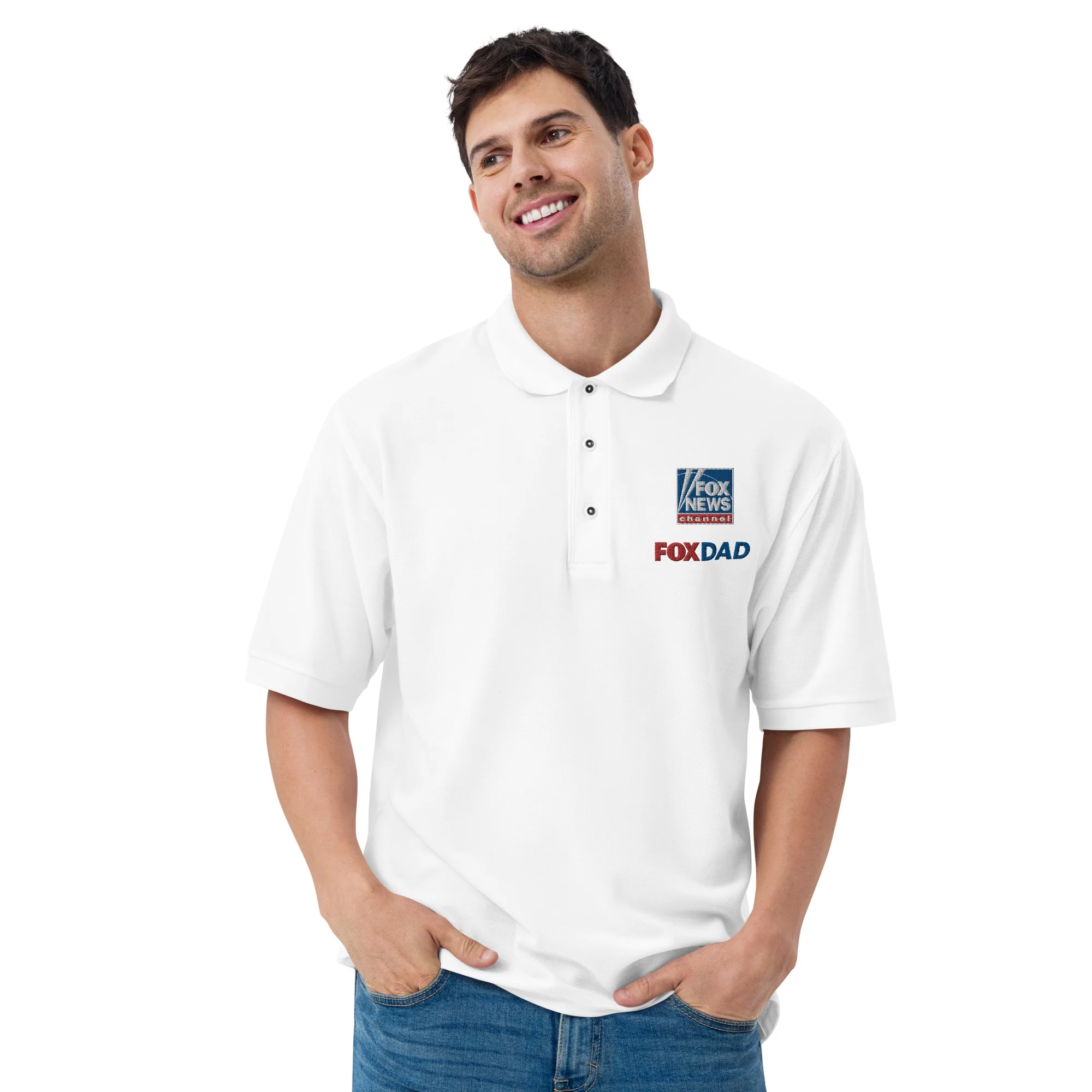 FOX News Dad Embroidered Polo Shirt - Image 9