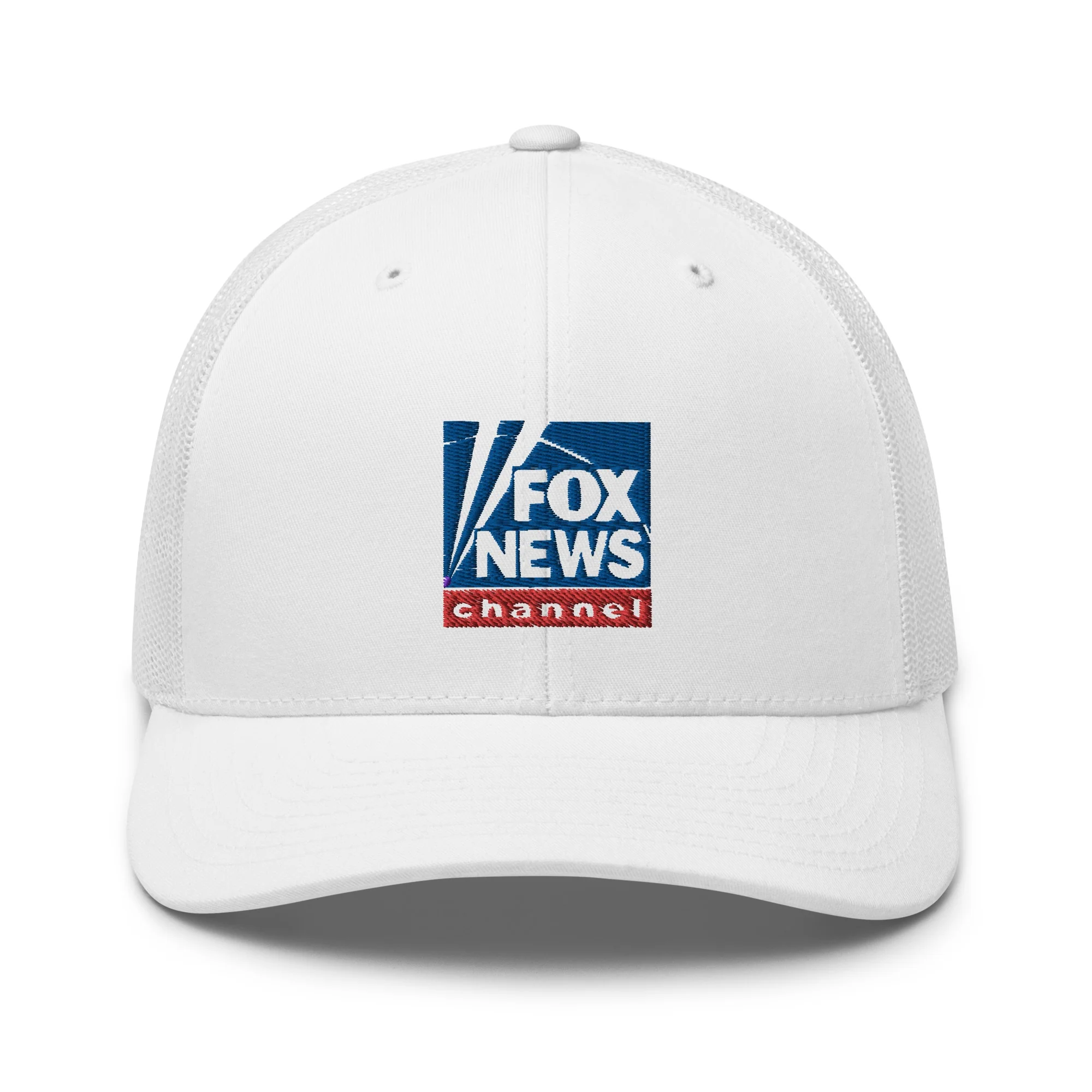 FOX News Logo Embroidered Retro Trucker Hat - Image 7