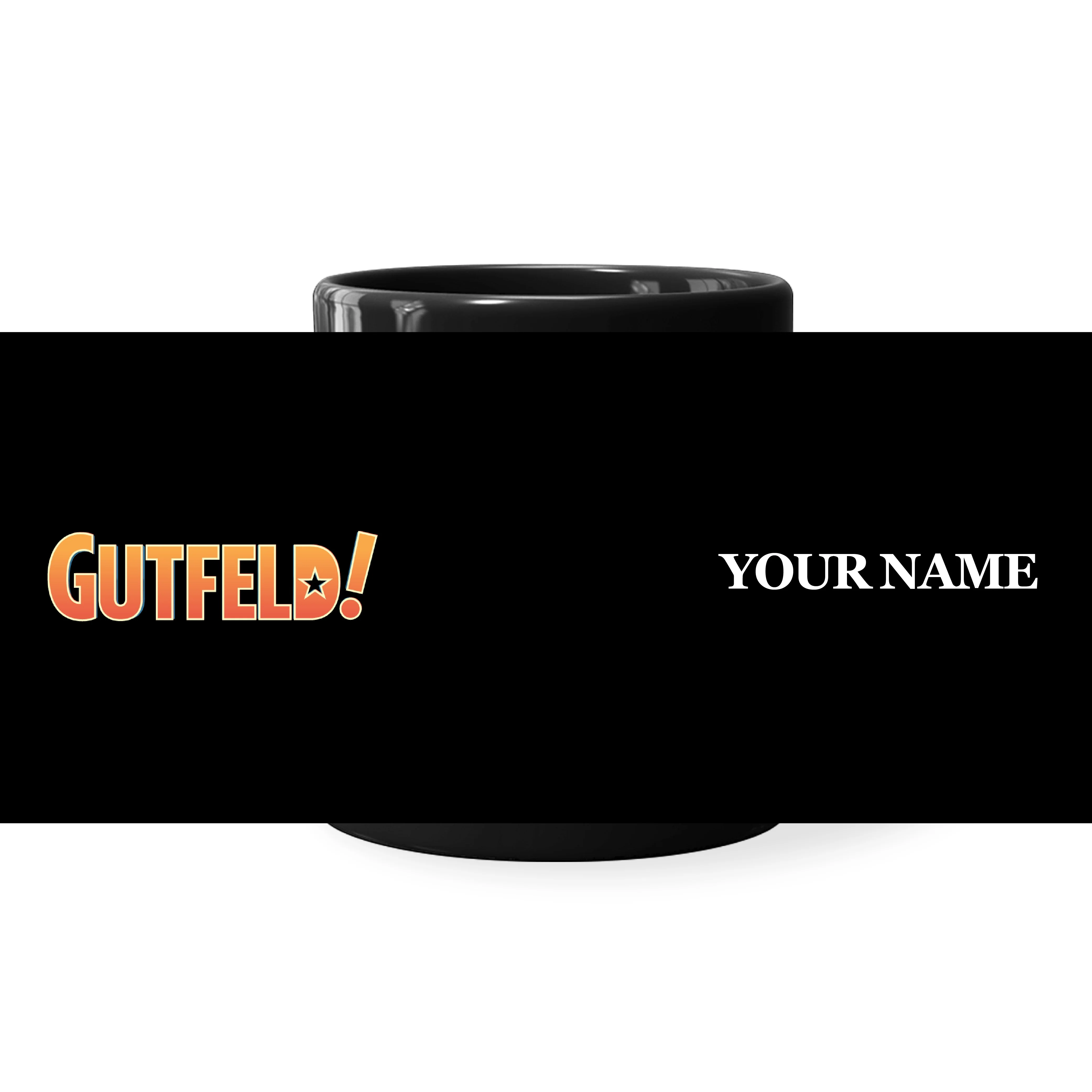 Gutfeld! Logo Personalized Black Mug - 11oz - Image 5