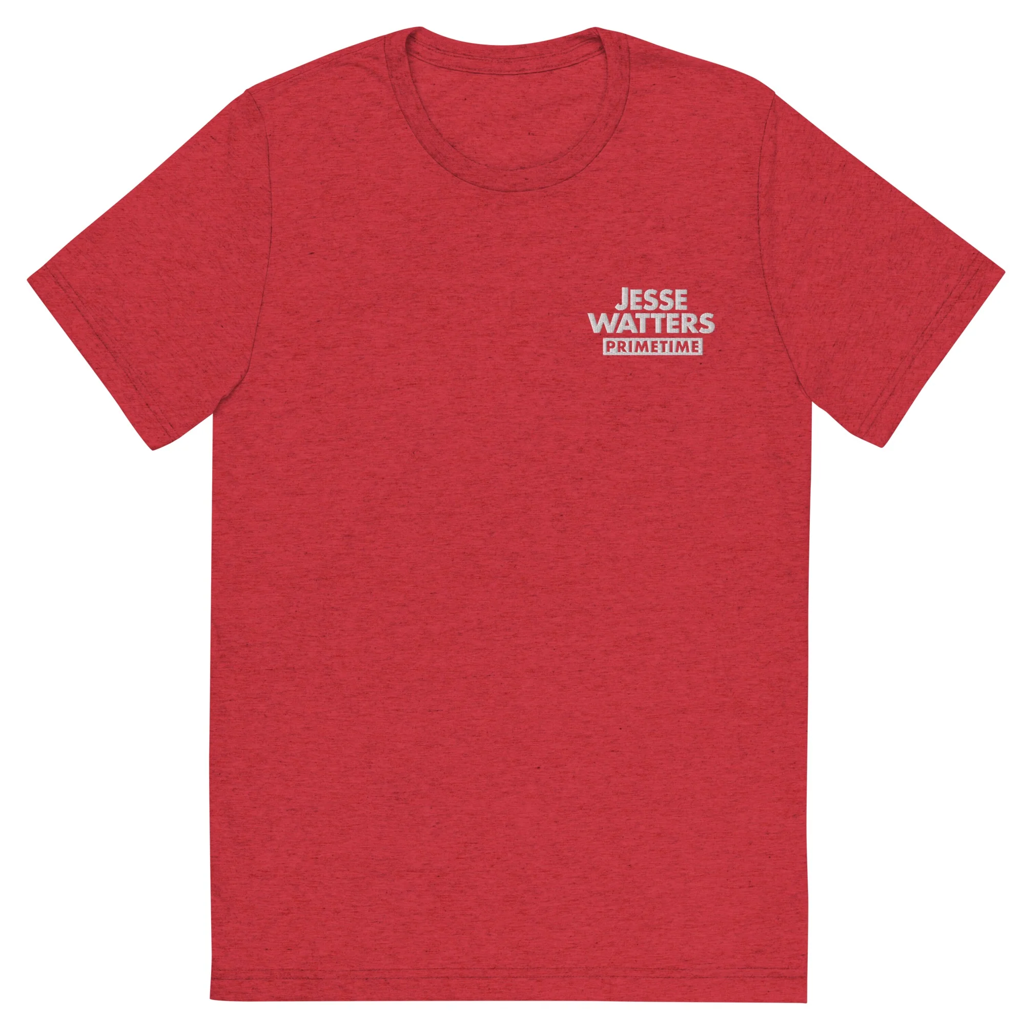 Jesse Watters Primetime Embroidered Tri-Blend T-Shirt - Image 6